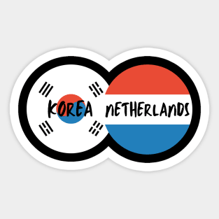 Korean Dutch - Korea, Netherlands Sticker